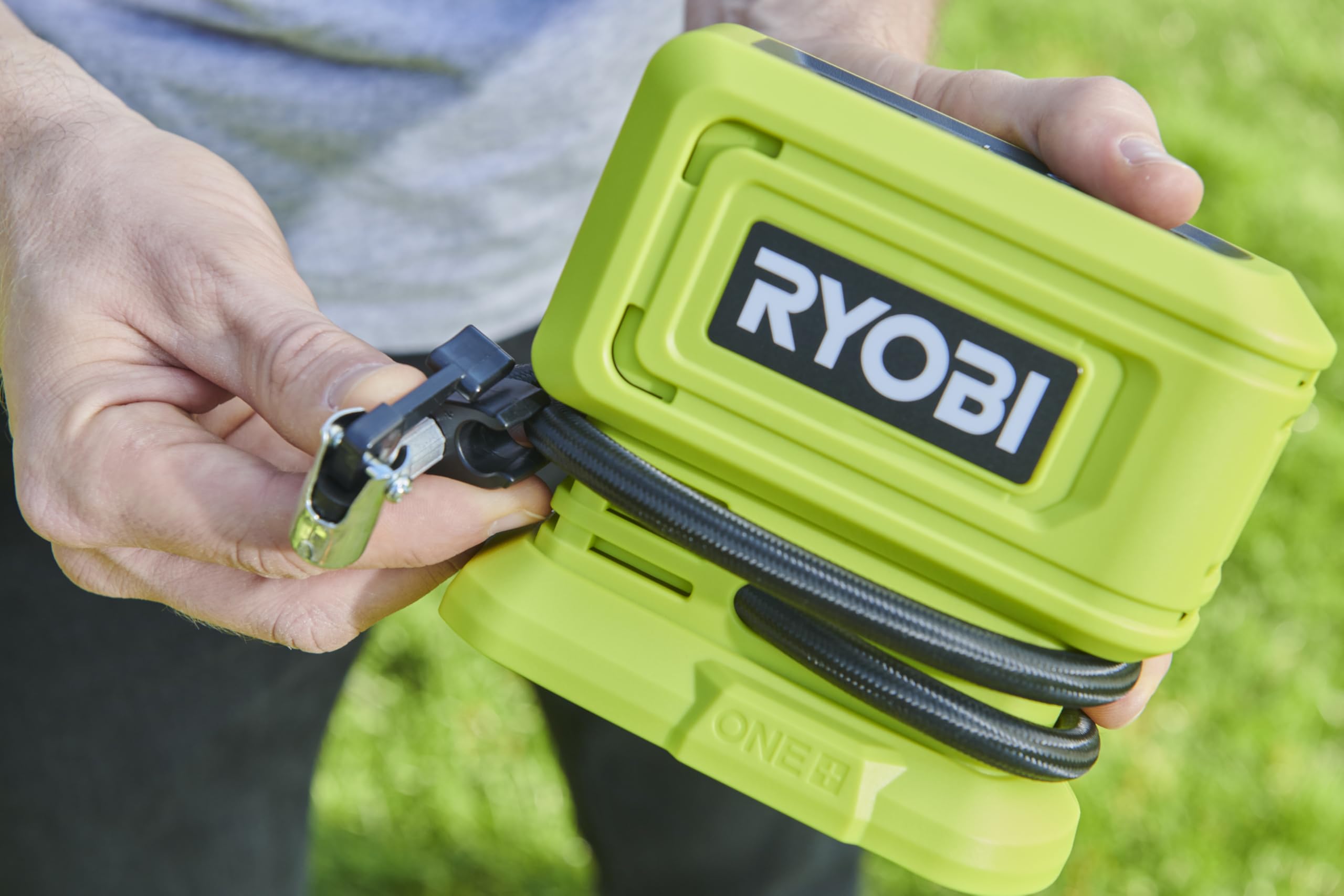 Foto 5 pulgar | Compresor Inalámbrico Ryobi Rpi18 18 V 11 Bar Para Inflar Neumáticos - Venta Internacional.