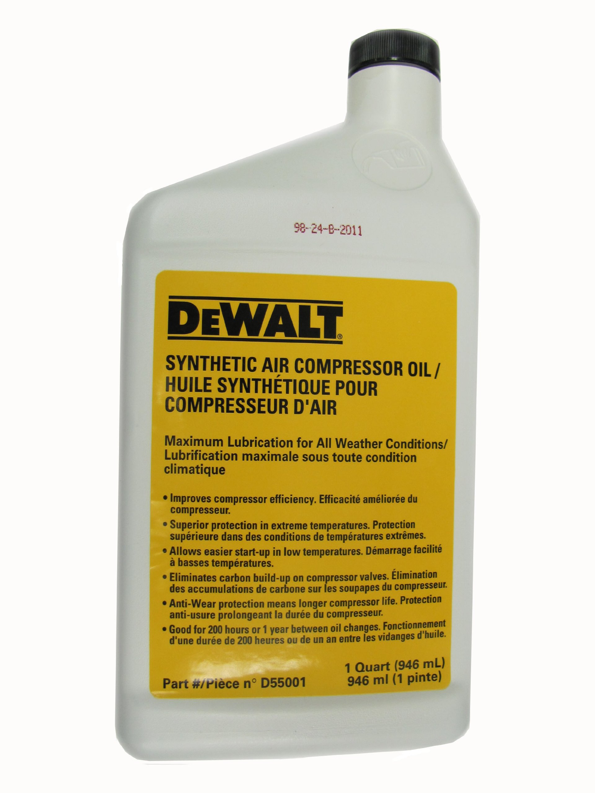 Aceite Para Compresores Dewalt D55001, 1 Cuarto De Galón - Venta Internacional.