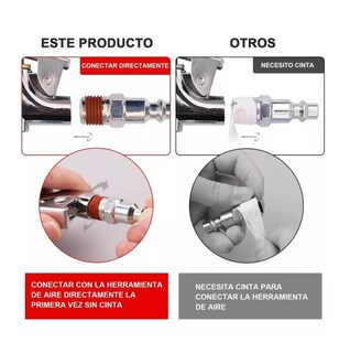 Foto 4 | Kit Accesorios Compresor De Aire 17 Piezas Con Pistola Belug Plata