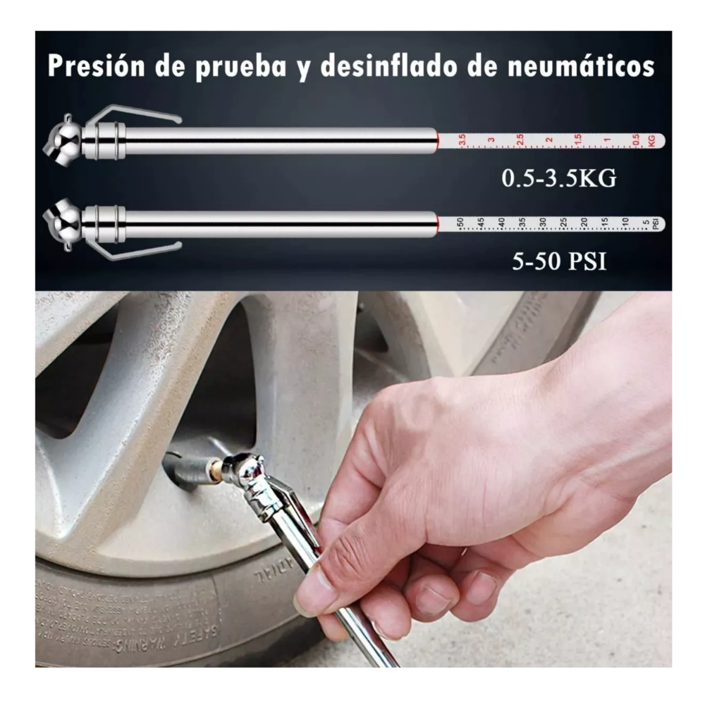 Foto 6 pulgar | Kit Accesorios Compresor De Aire 17 Piezas Con Pistola Belug Plata