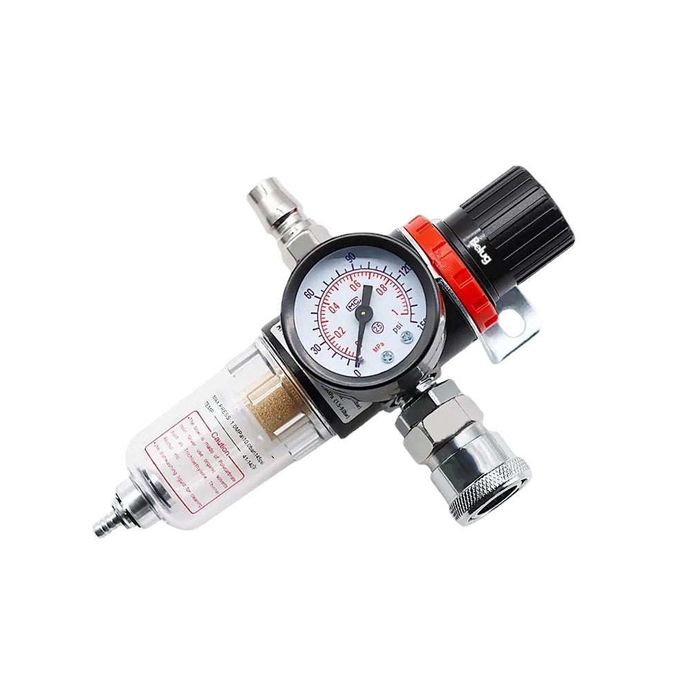 Filtro De Humedad Regulador Del Compresor De Aire 1/4 Belug Negro $519
