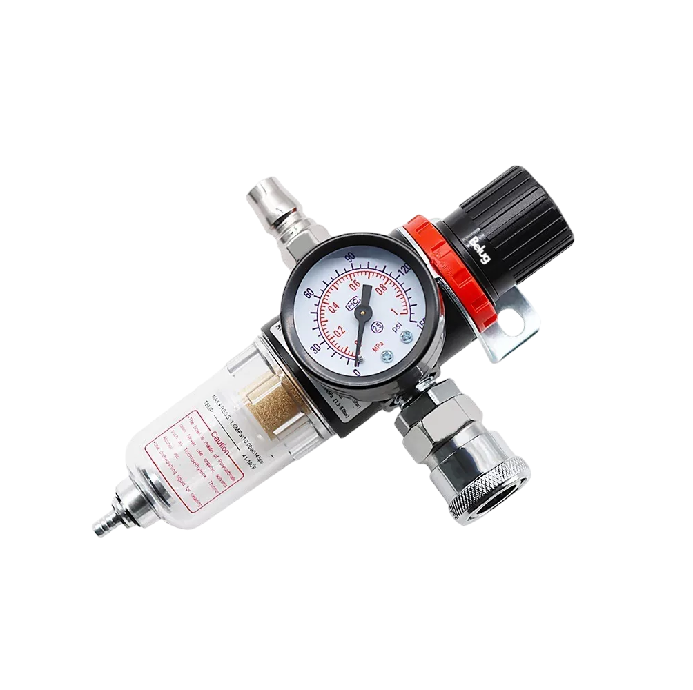 Filtro De Humedad Regulador Del Compresor De Aire 1/4 Belug Negro
