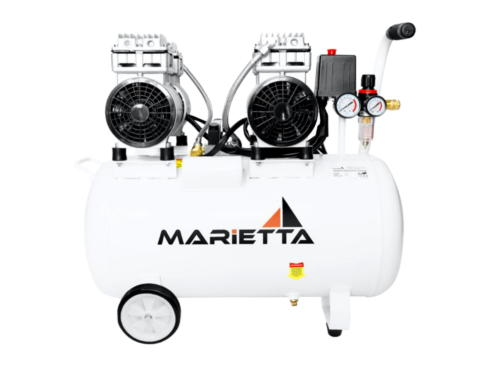 Foto 2 pulgar | Compresor De Aire Marietta 2hp 50l Silencioso Libre De Aceite