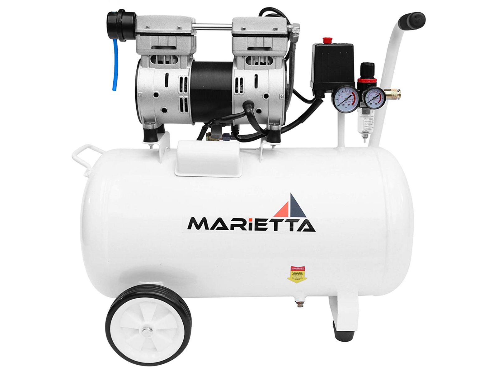 Foto 2 pulgar | Compresor De Aire Marietta 1hp Libre De Aceite 50l