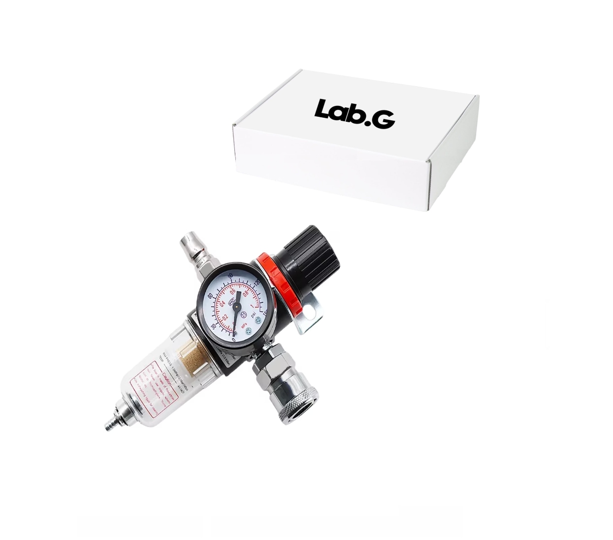 Filtro De Humedad De Regulador Del Compresor De Aire 1/4 Lab.g Negro $565