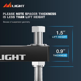 Foto 4 | Kit De Nivelación Frontal Nilight 1.5 Para Chevy Avalanche Silverado - Venta Internacional.