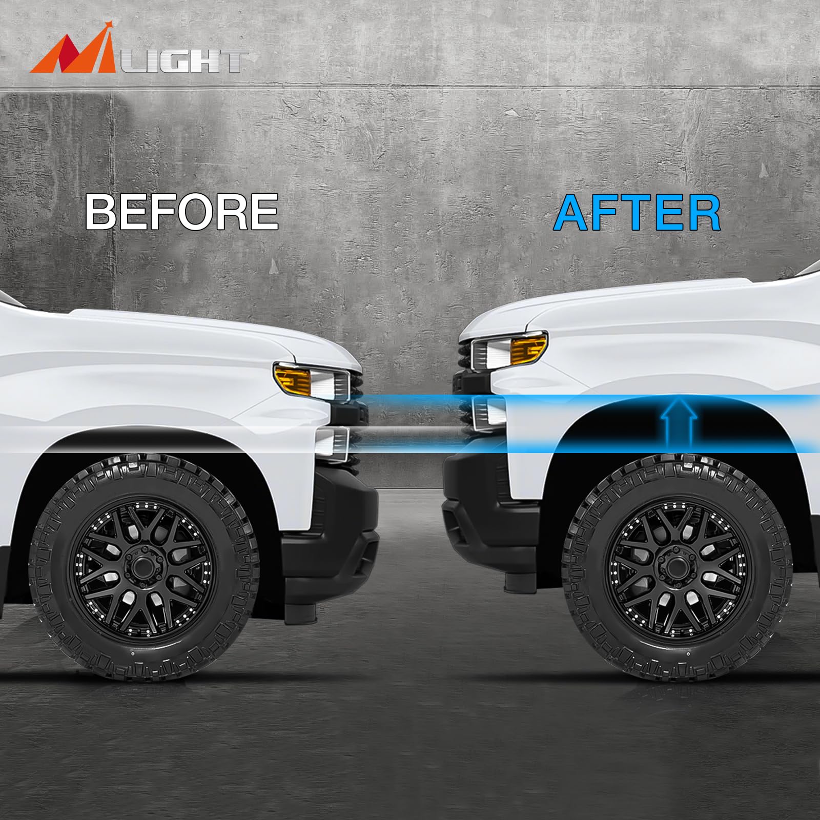 Foto 6 | Kit De Nivelación Frontal Nilight 1.5 Para Chevy Avalanche Silverado - Venta Internacional.