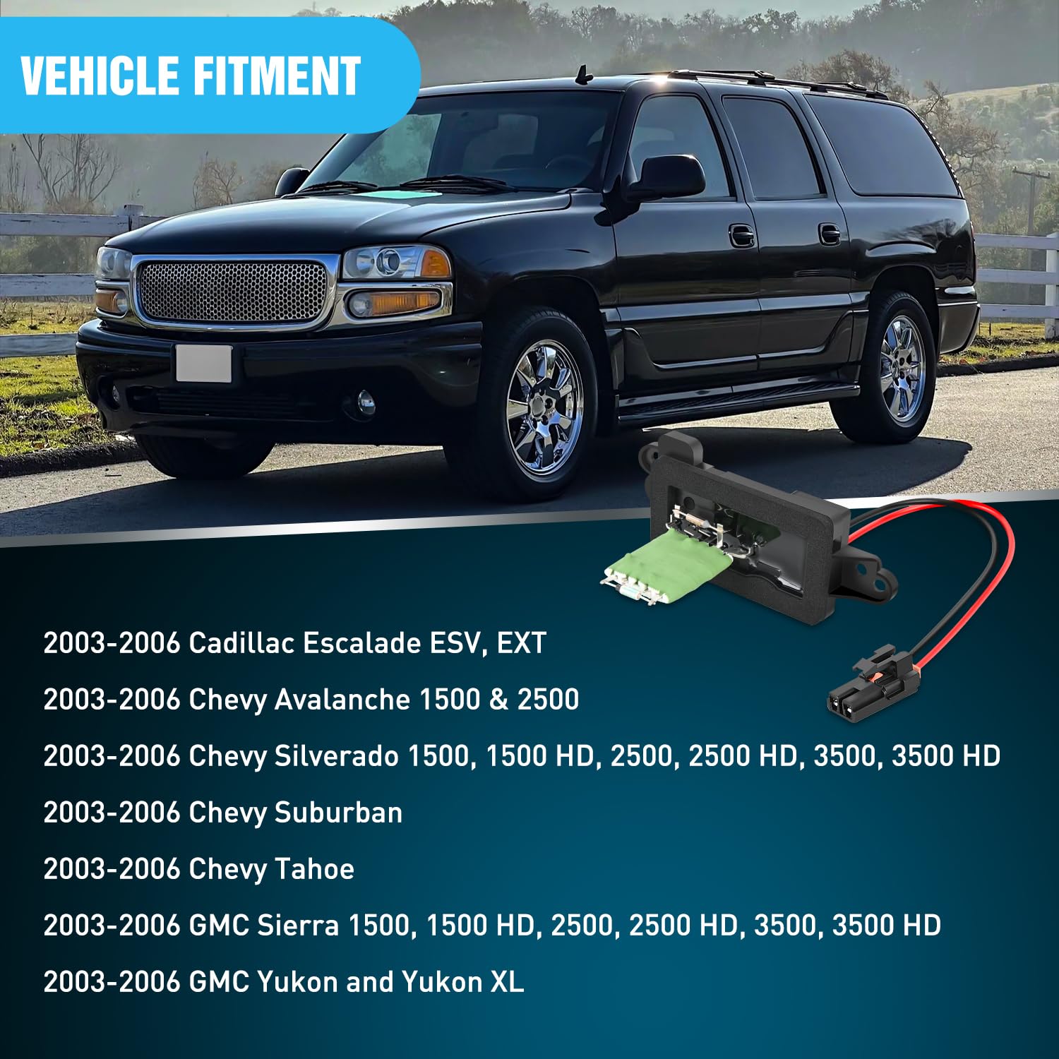 Foto 6 | Kit De Resistencias De Motor De Ventilador Ac Nilight Para Cadillac Chevy Gmc - Venta Internacional.