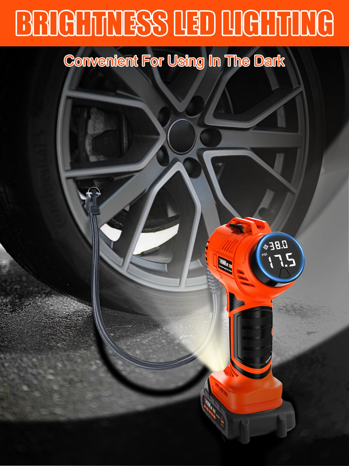Foto 4 pulgar | Compresor de Aire Thinkwork Recargable 20 v-Venta Internacional