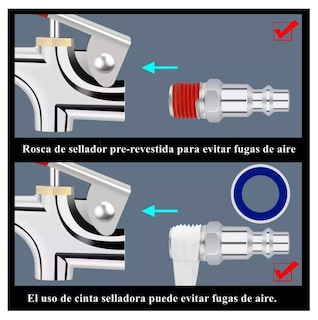 Foto 5 | Kit Accesorios Aire Para Compresor Con Manguera Belug 20 Piezas