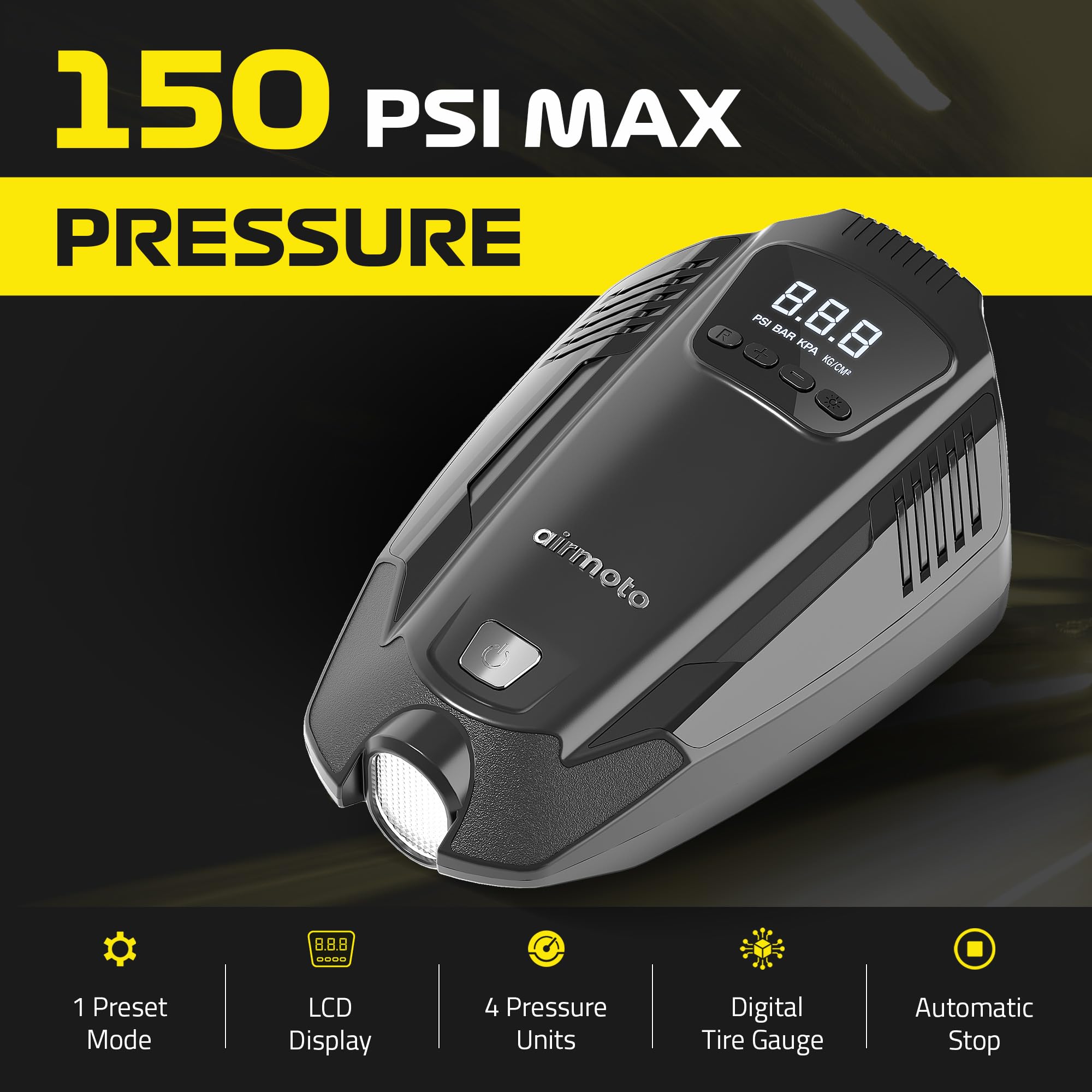 Foto 4 pulgar | Compresor de Aire Portátil Airmoto MX100 12V DC - Venta Internacional