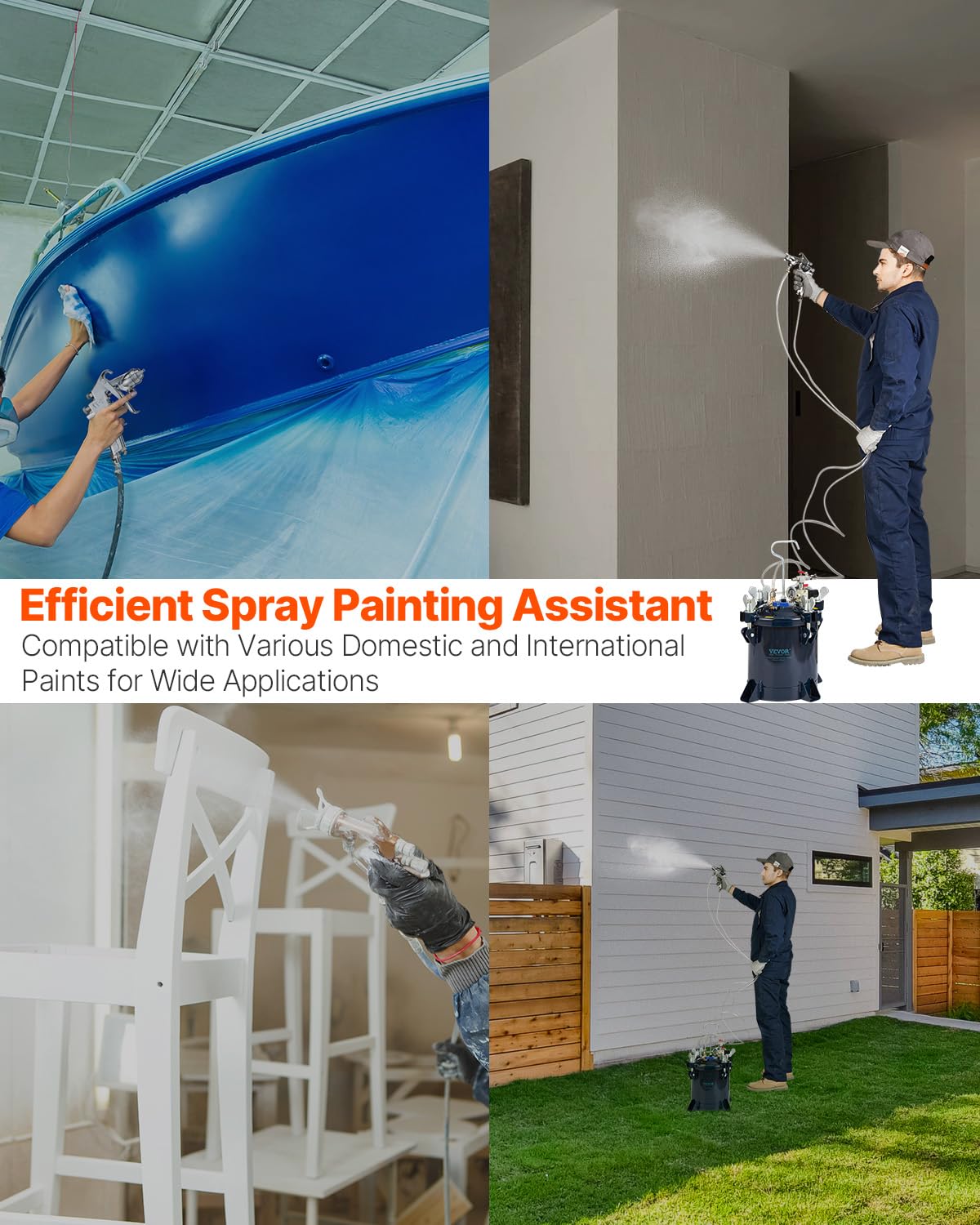 Foto 6 | Depósito de Pintura Vevor 10 L-Venta Internacional