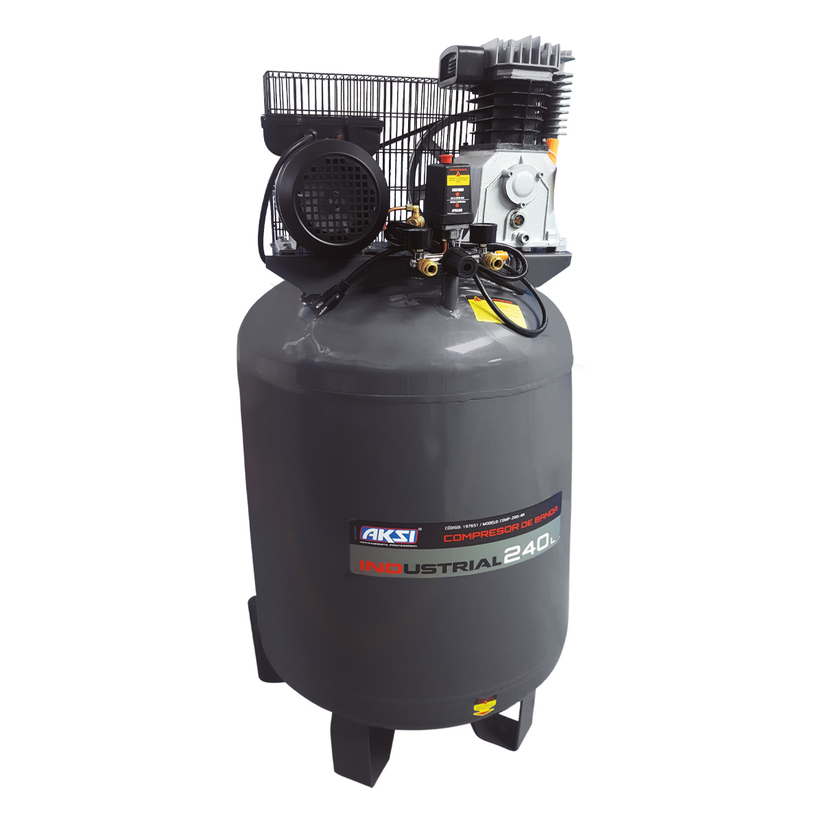 Foto 3 pulgar | Compresor de Aire Aksi 240 l 4 Hp 2985 W 220 V