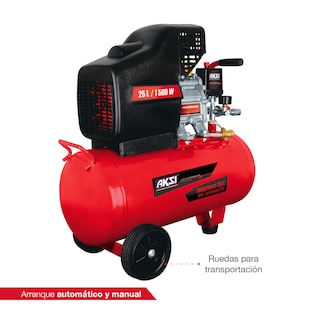 Foto 2 | Compresor de Aire Aksi 25 L 2 Hp 1500 W