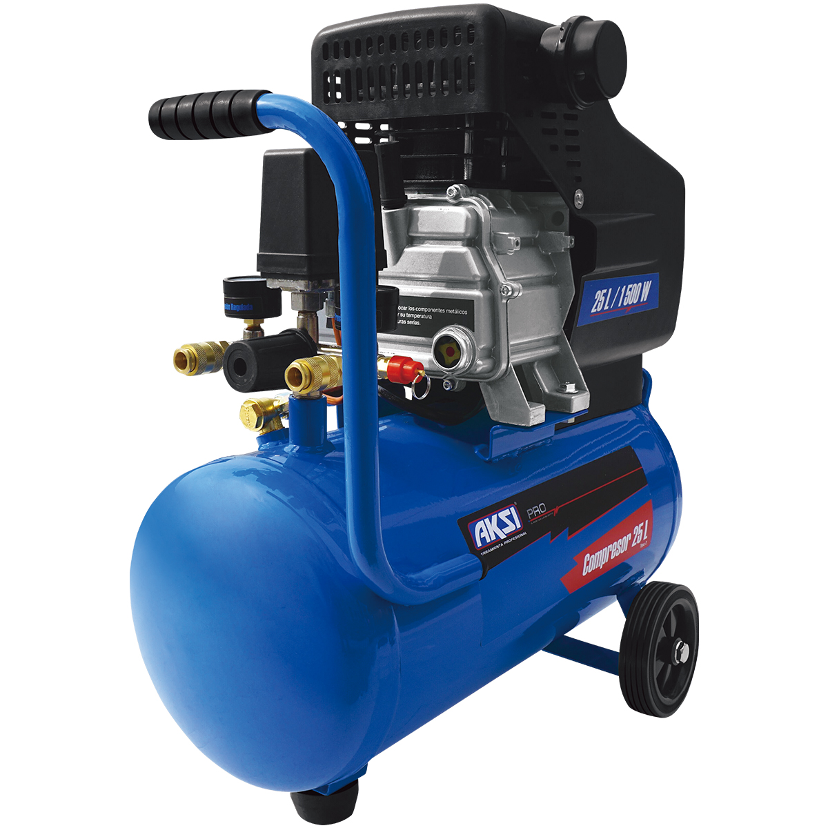 Foto 2 pulgar | Compresor de Aire Aksi 25 L 2 Hp 1500 W