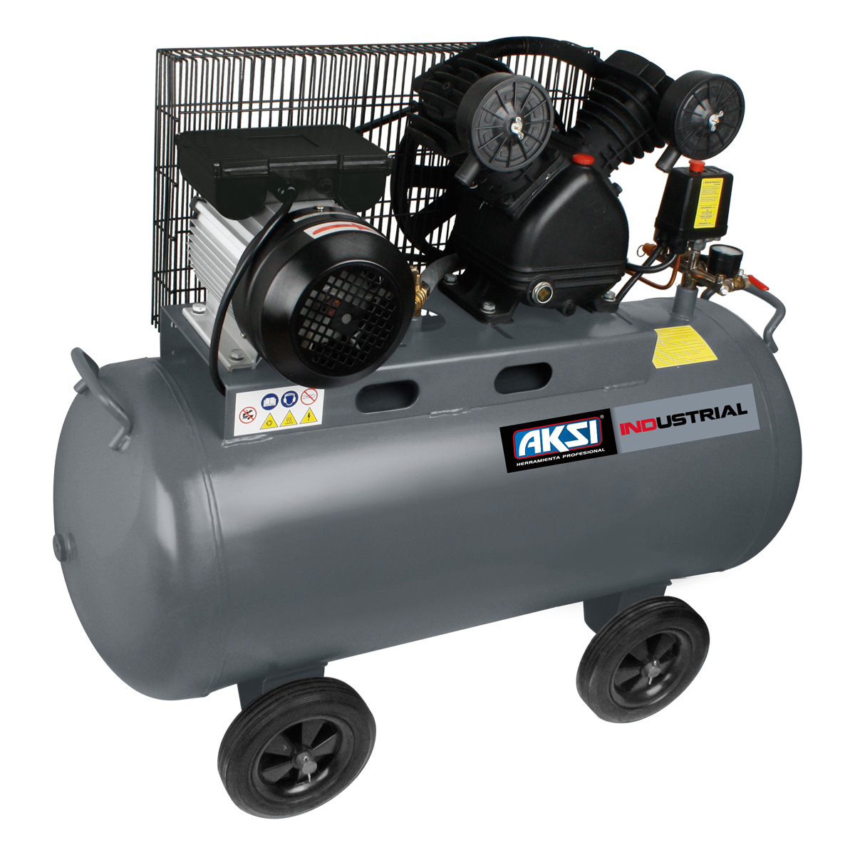 Compresor de Aire Aksi 120 Lts 4 Hp 2985w Industrial