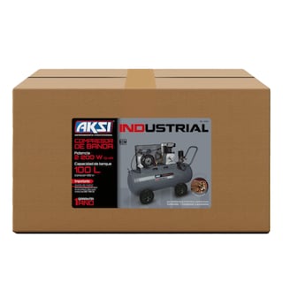 Foto 2 | Compresor de Aire Aksi 100 Lts 4 Hp 2985w Industrial con Ruedas y Motor de Cobre