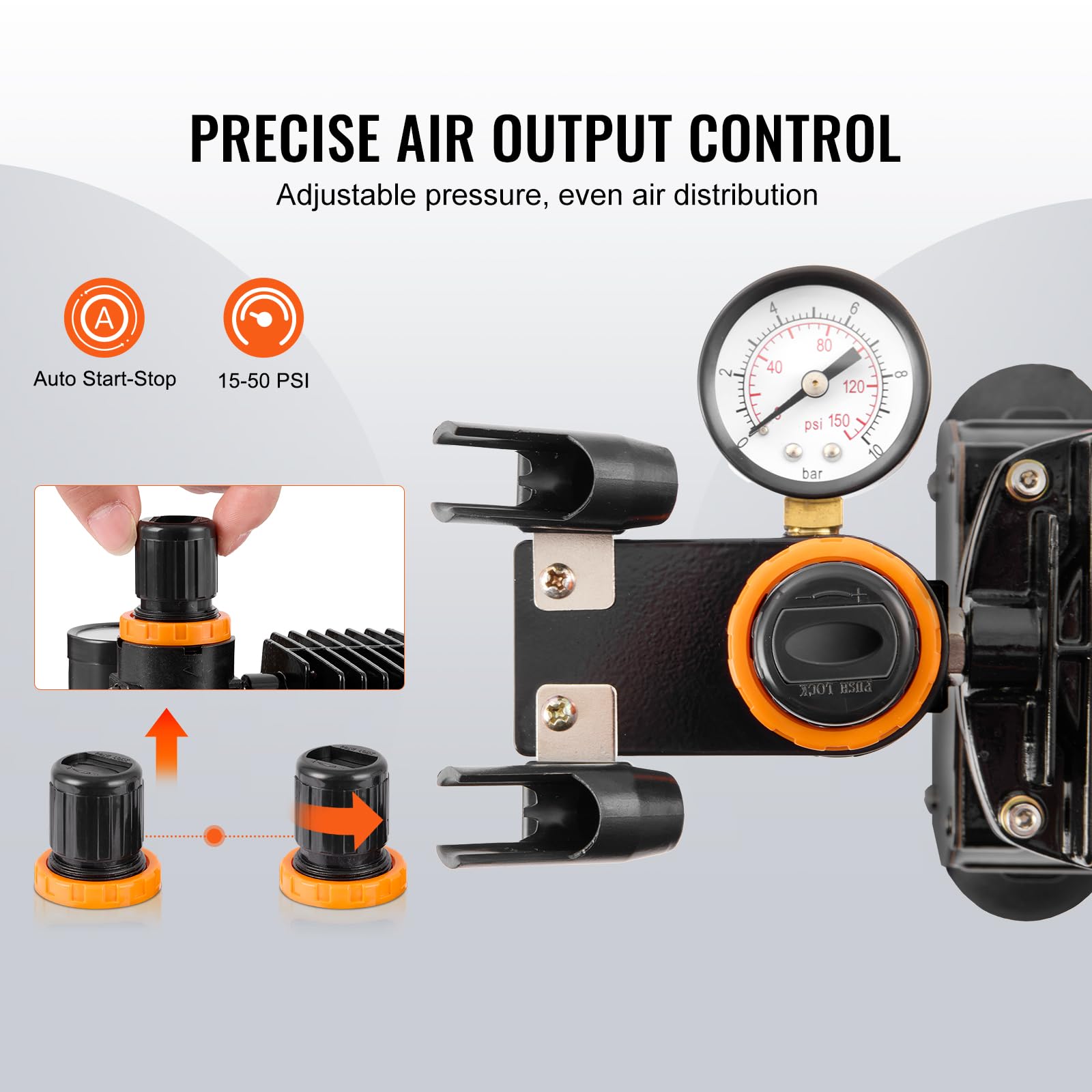 Foto 5 pulgar | Kit De Aerógrafo Vevor Professional Con Compresor Y 3 Aerógrafos - Venta Internacional.