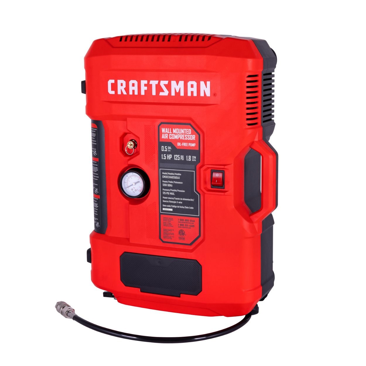 Foto 6 pulgar | Compresor De Pared 0.5gal 1.5hp Craftsman Cmxecxa0250541