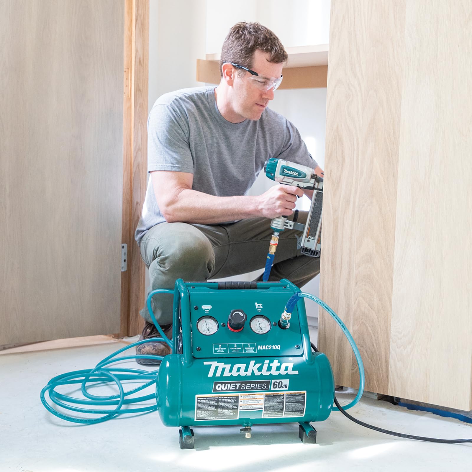 Foto 4 pulgar | Compresor De Aire Makita Mac210q Quiet Series 1hp 7.6l 60db - Venta Internacional.