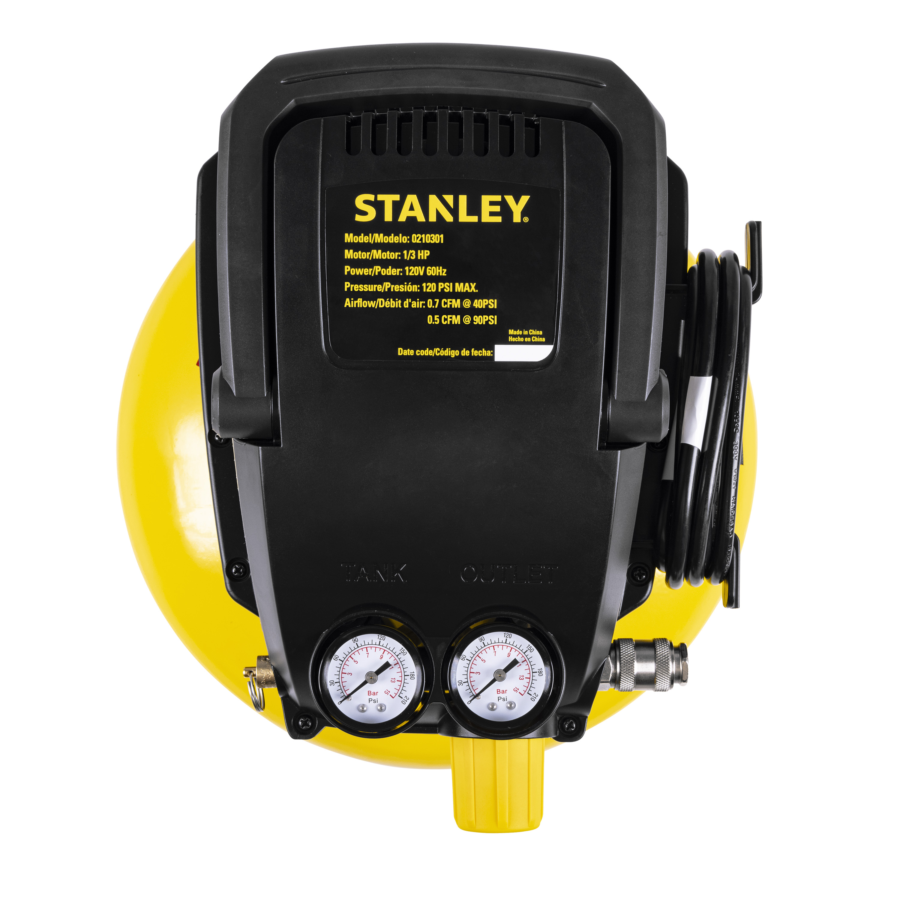 Foto 4 pulgar | Compresor de Aire Stanley 3gal 1/3hp Sxcmxa210301-b3