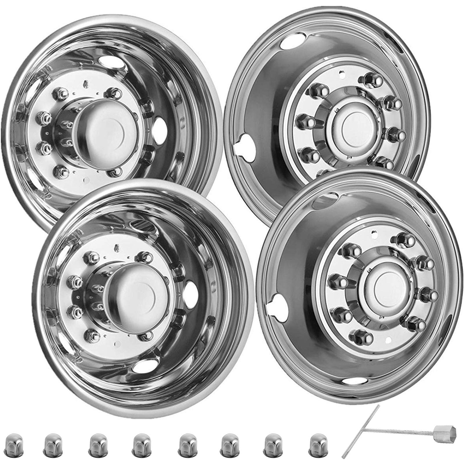 Simuladores De Ruedas Vevor De Acero Inoxidable Pulido Ford F450/f550 - Venta Internacional.