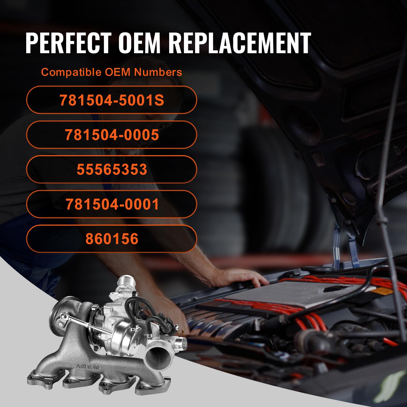 Foto 4 pulgar | Turbocompresor Vevor Complete Chevy Cruze 2011-2015 1.4l - Venta Internacional.