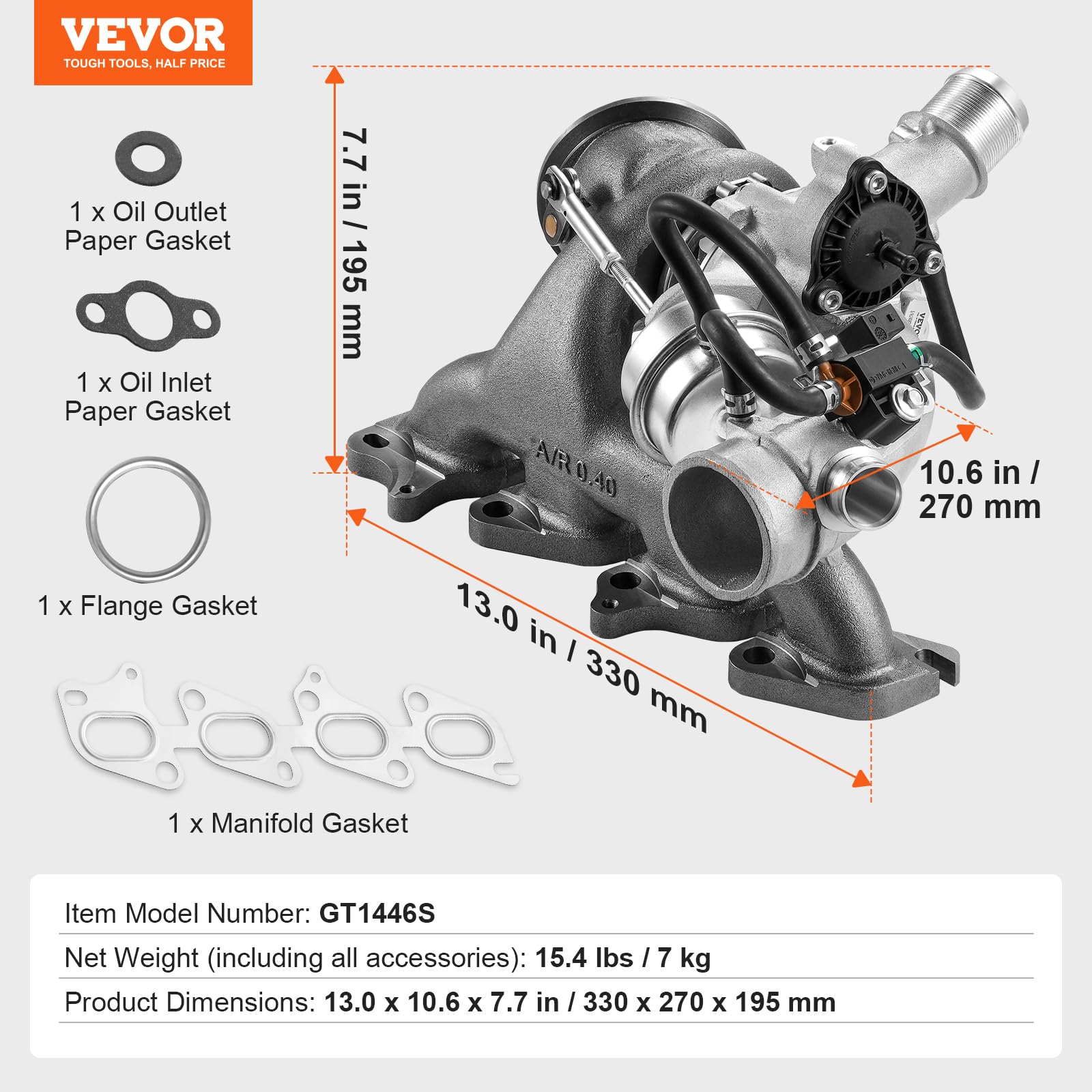Foto 8 pulgar | Turbocompresor Vevor Complete Chevy Cruze 2011-2015 1.4l - Venta Internacional.
