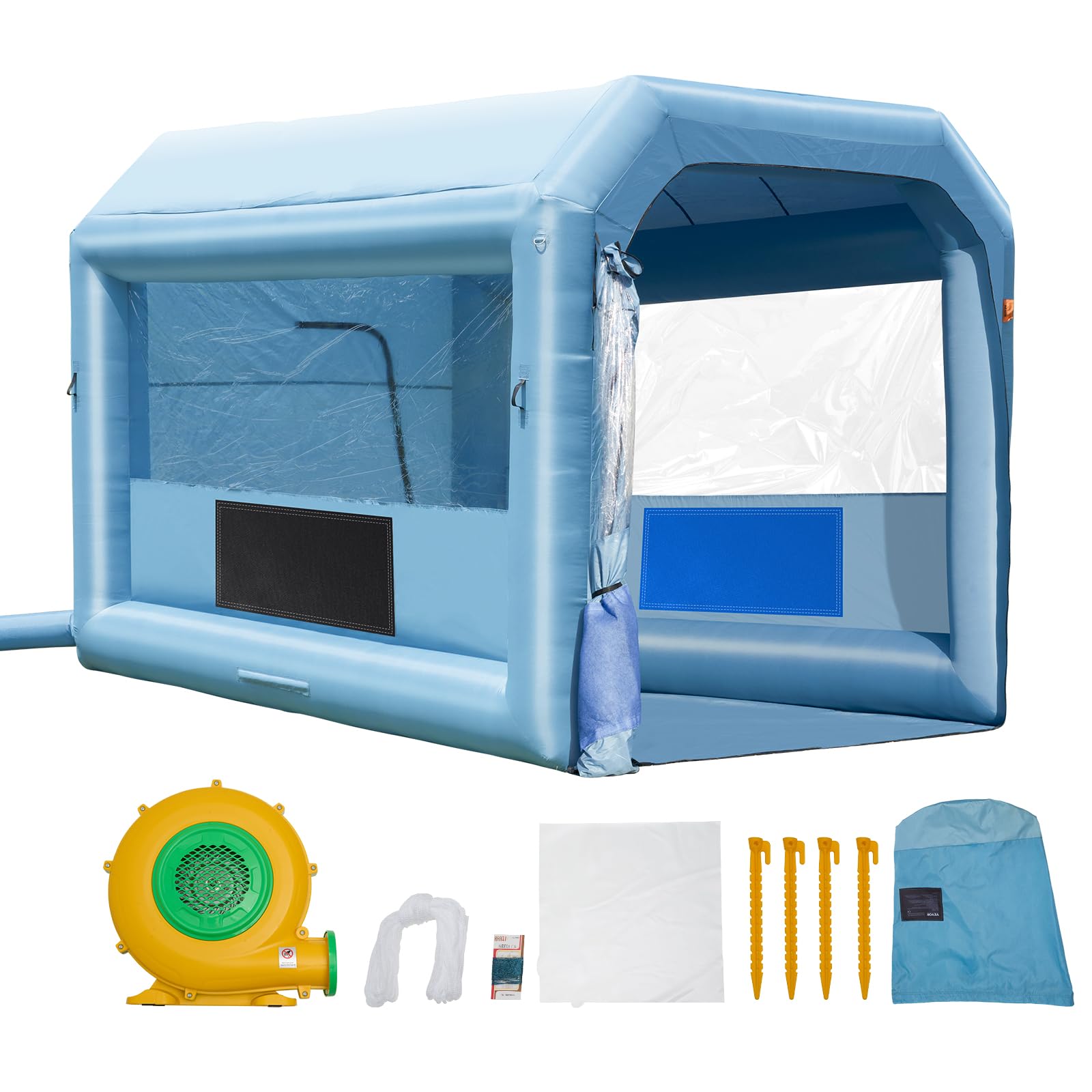 Foto 2 pulgar | Cabina De Pintura Inflable Vevor 4 X 3 X 2,7 M Con Ventilador De 750 W - Venta Internacional.