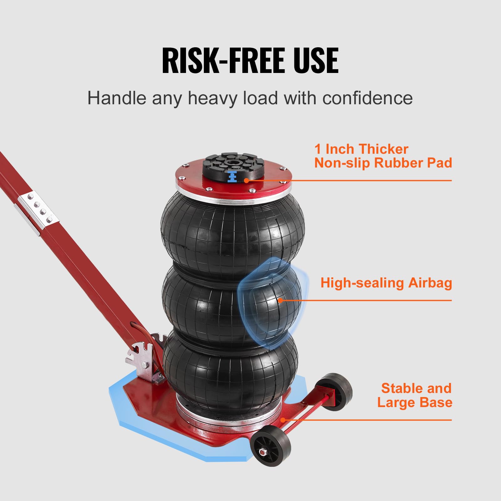 Foto 6 pulgar | Air Jack Vevor, 3 Toneladas/6600 Libras, Triple Bolsa Air Jack Lift 15.75 - Venta Internacional.