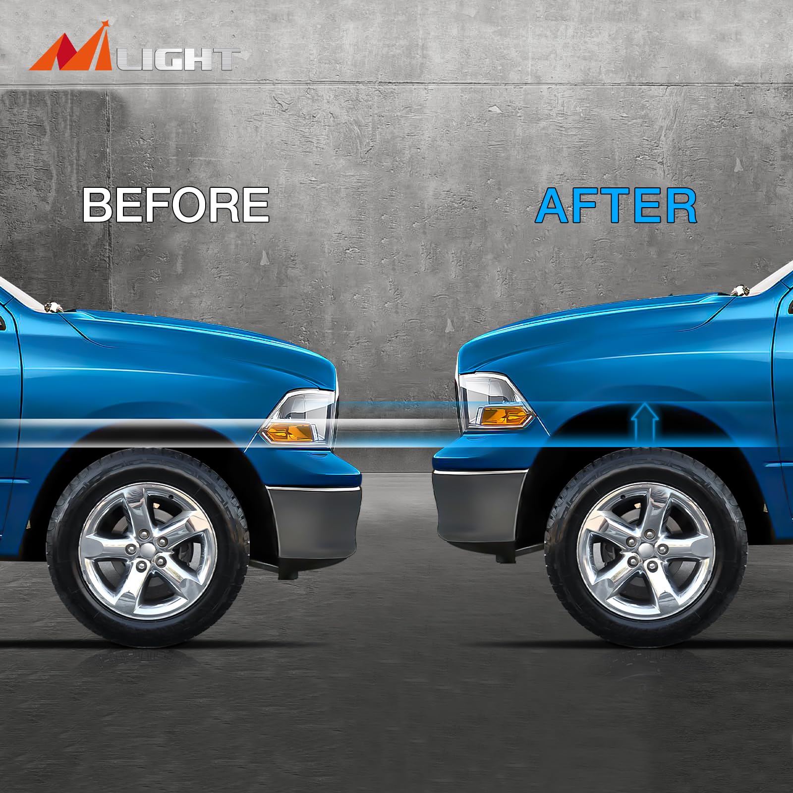 Foto 7 | Kit Elevador De Nivelación Nilight Para Dodge Ram 1500 4wd 2006-2023 - Venta Internacional.