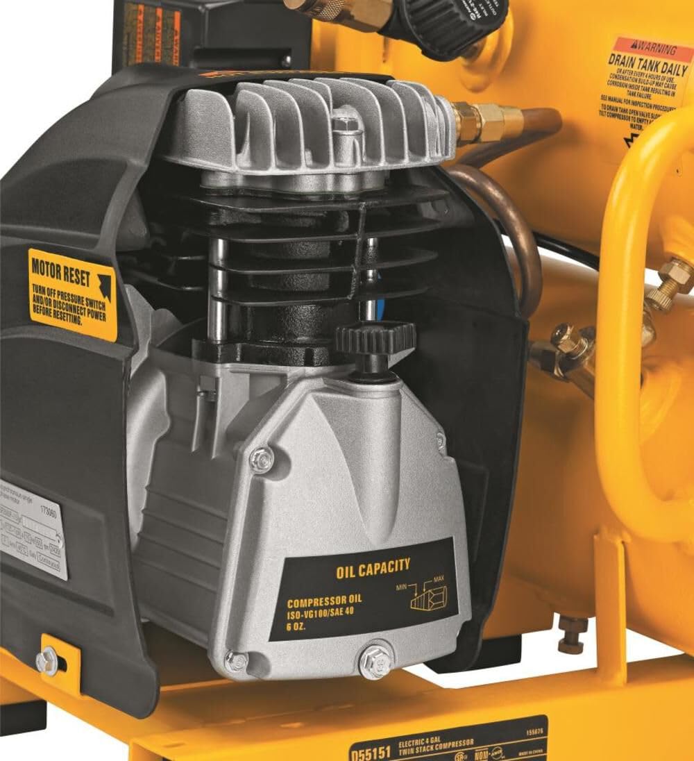Foto 4 pulgar | Compresor De Aire Dewalt D55151 2hp 15.1l Twin Tanques 14a 120v - Venta Internacional.