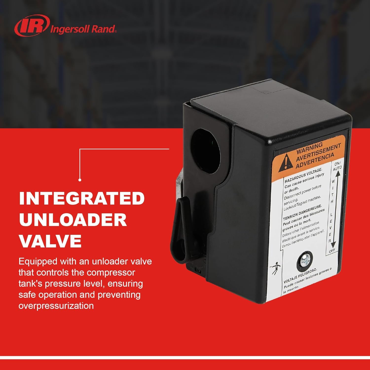 Foto 5 | Interruptor De Presión Ingersoll-rand 23474661 Para Compresor Ss3/ss5 - Venta Internacional.