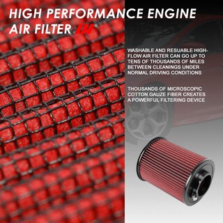 Foto 3 | Filtro De Aire Dna Motoring Afpn-228-rd Lavable Para Ford - Venta Internacional.