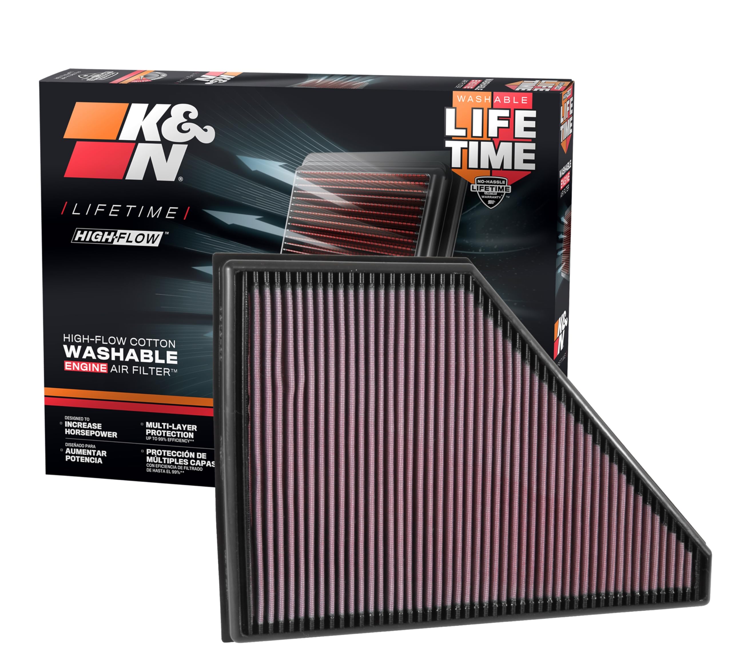 Foto 2 pulgar | Filtro De Aire Para Motor K&n, Reutilizable Y Lavable, Para Chevy/gmc/cadillac - Venta Internacional.
