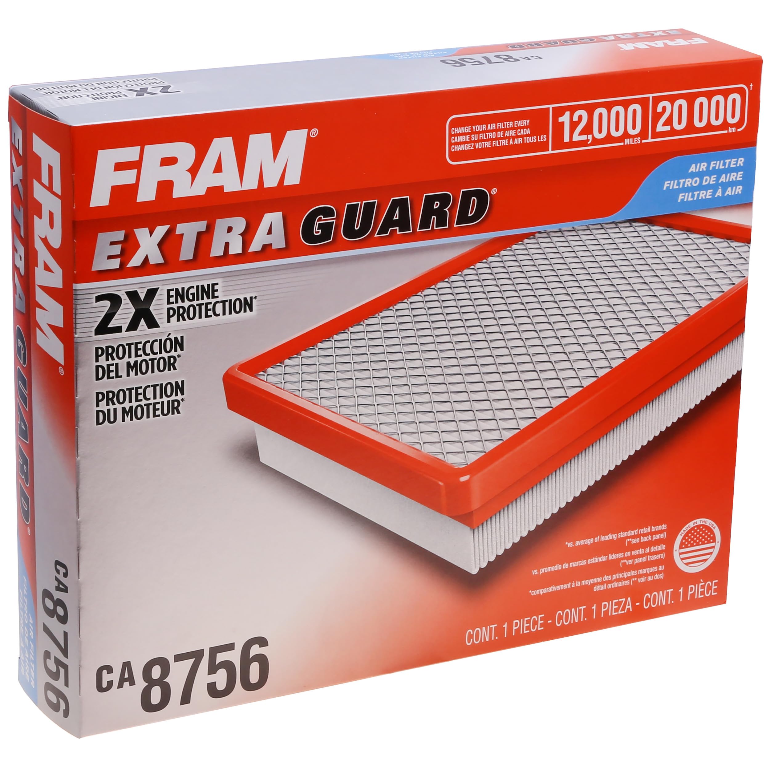 Foto 6 pulgar | Filtro De Aire De Motor Fram Extra Guard Ca8756 Para Cadillac, Chevrolet Y Gmc - Venta Internacional.