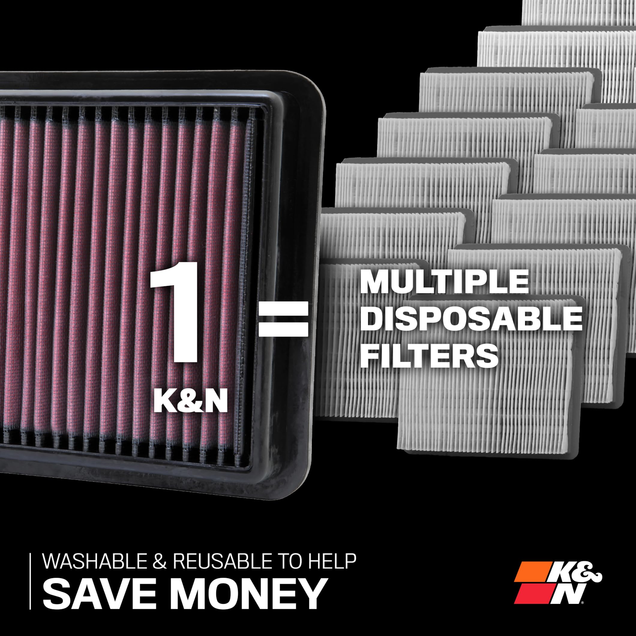 Foto 7 pulgar | Filtro De Aire Del Motor K&n High-flow Original Lifetime E-0634 - Venta Internacional.