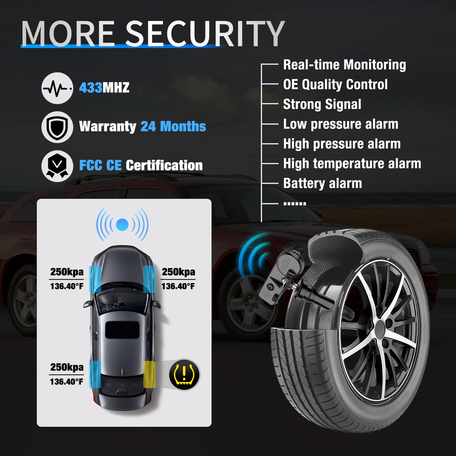 Foto 5 pulgar | Sensor Tpms Nilight Compatible Con Dodge Chrysler 2008-2010 - Venta Internacional.