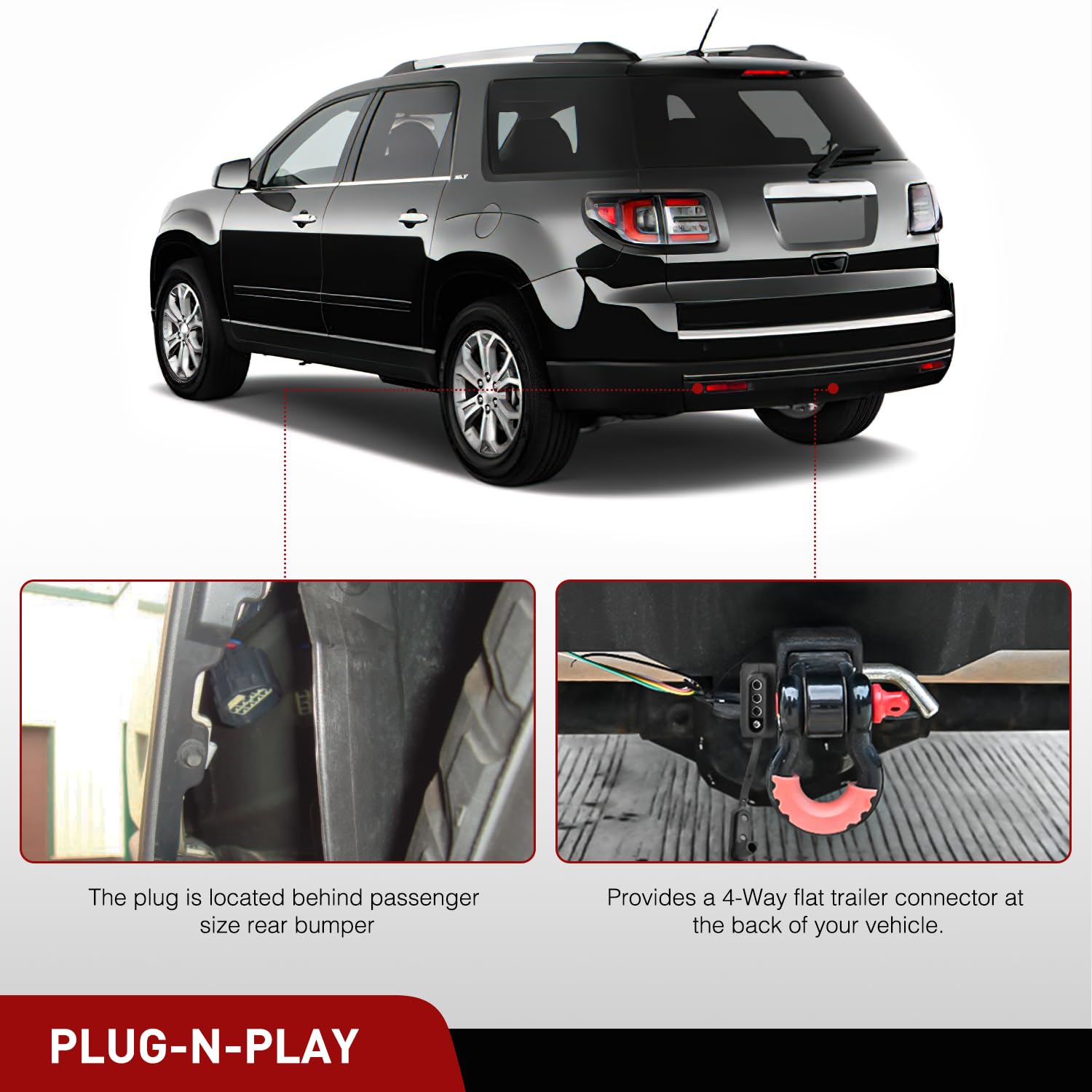 Foto 4 pulgar | Kit De Arnés De Cableado Para Remolque Nilight 56245 Para Buick Enclave - Venta Internacional.