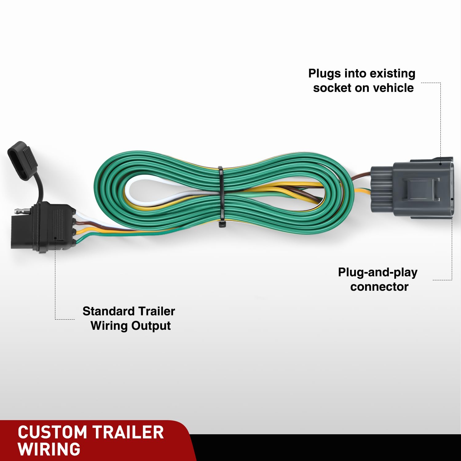 Foto 7 pulgar | Kit De Arnés De Cableado Para Remolque Nilight 56245 Para Buick Enclave - Venta Internacional.