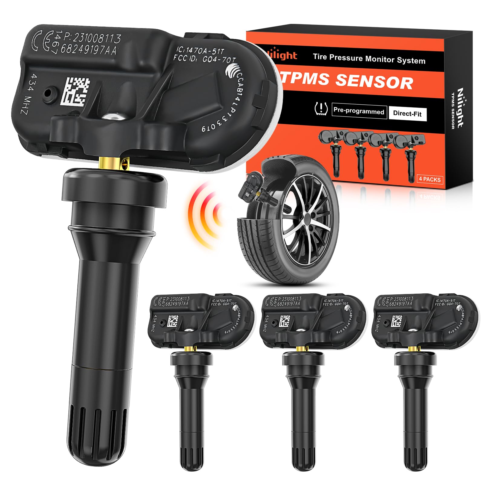 Foto 1 | Sensor Tpms Nilight Compatible Con Ram 2500 3500 4500 5500 - Venta Internacional.