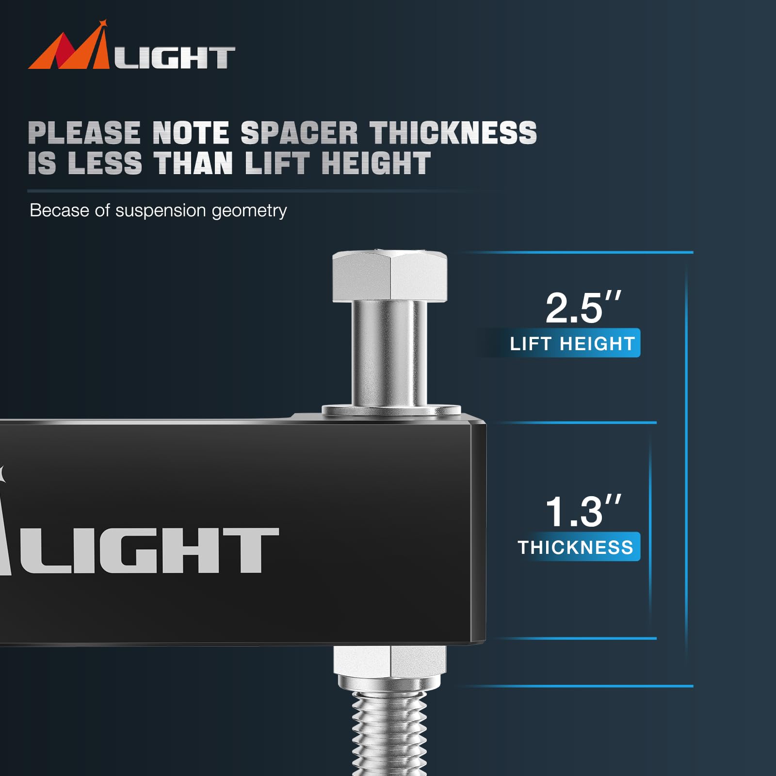 Foto 5 pulgar | Kit De Nivelación Nilight 2.5 Para Chevy Avalanche Silverado Suburban - Venta Internacional.