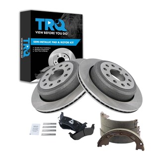 Foto 1 | Kit De Pastillas De Freno Y Rotor Trq Trasero Semimetálico Para Lincoln Town Car - Venta Internacional.