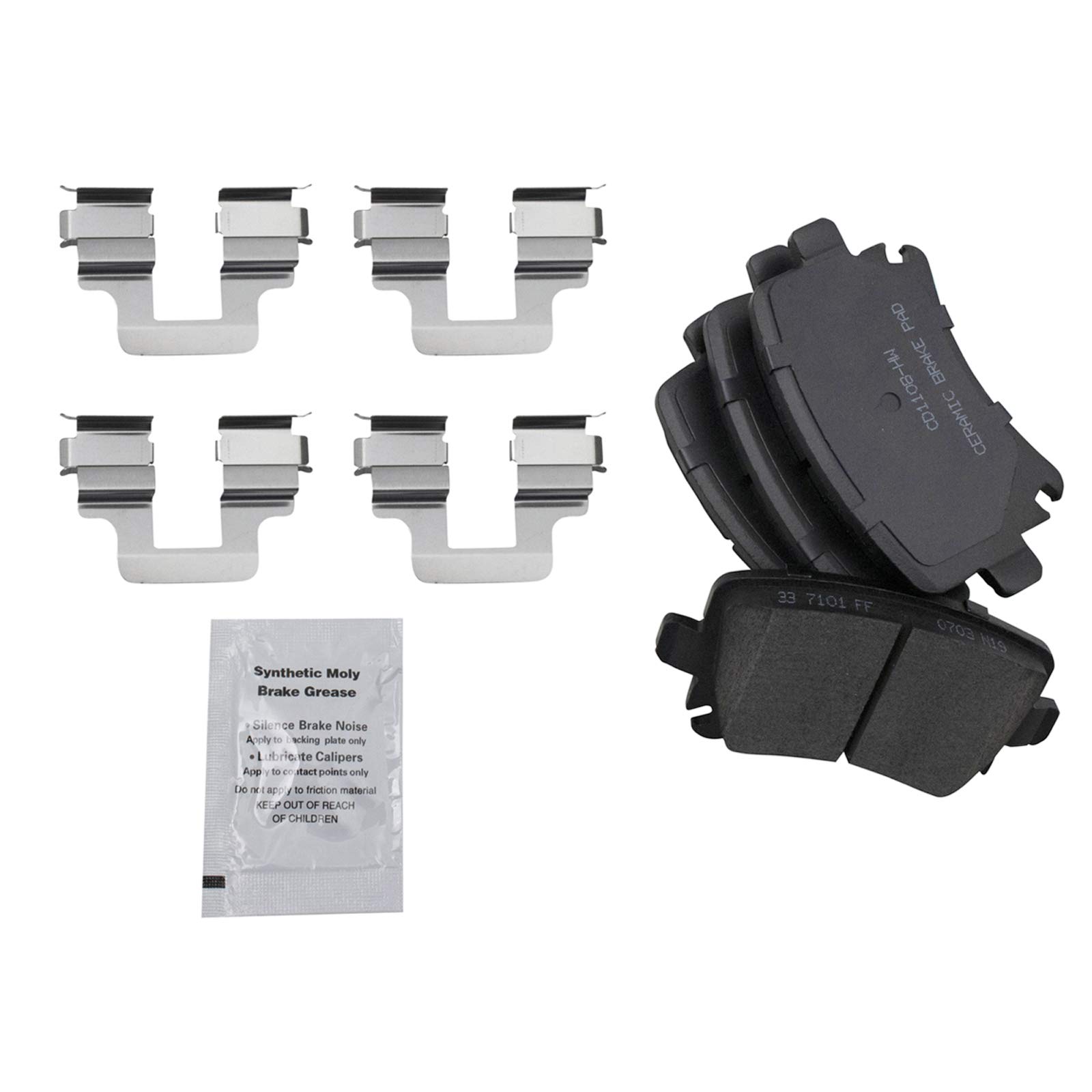 Foto 4 pulgar | Kit De Pastillas De Freno Y Rotor Trq Rear Ceramic 2010 Para Audi A3 Golf - Venta Internacional.