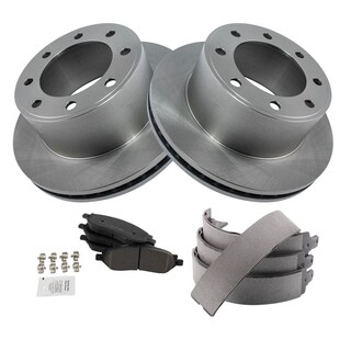 Foto 2 | Kit De Pastillas De Freno Y Rotor Trasero Trq Semimetálico Para Ford F-250 - Venta Internacional.