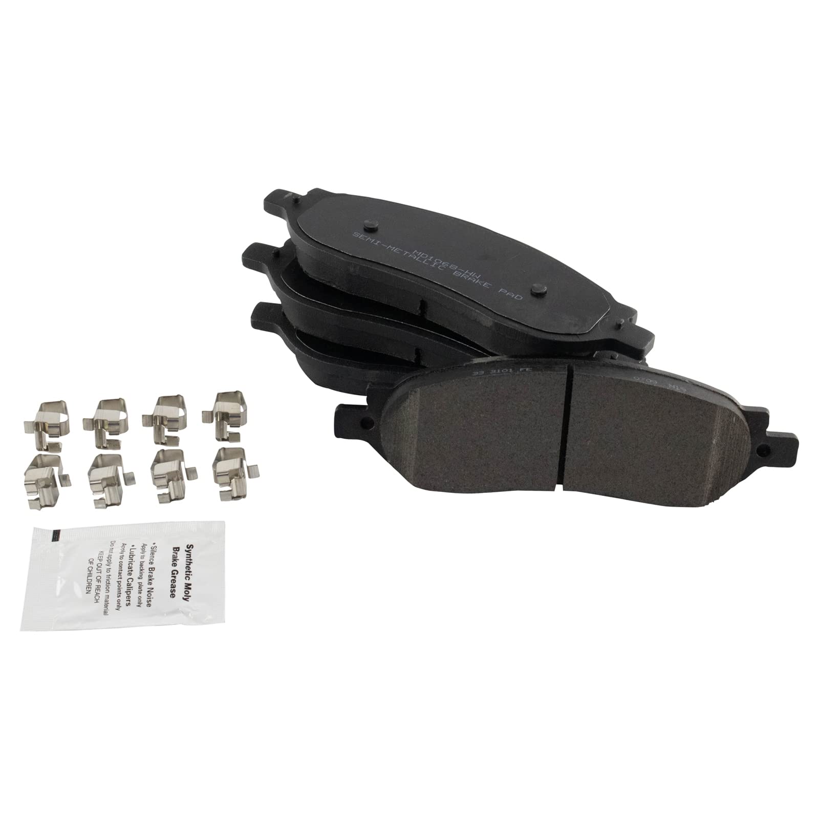 Foto 4 pulgar | Kit De Pastillas De Freno Y Rotor Trasero Trq Semimetálico Para Ford F-250 - Venta Internacional.