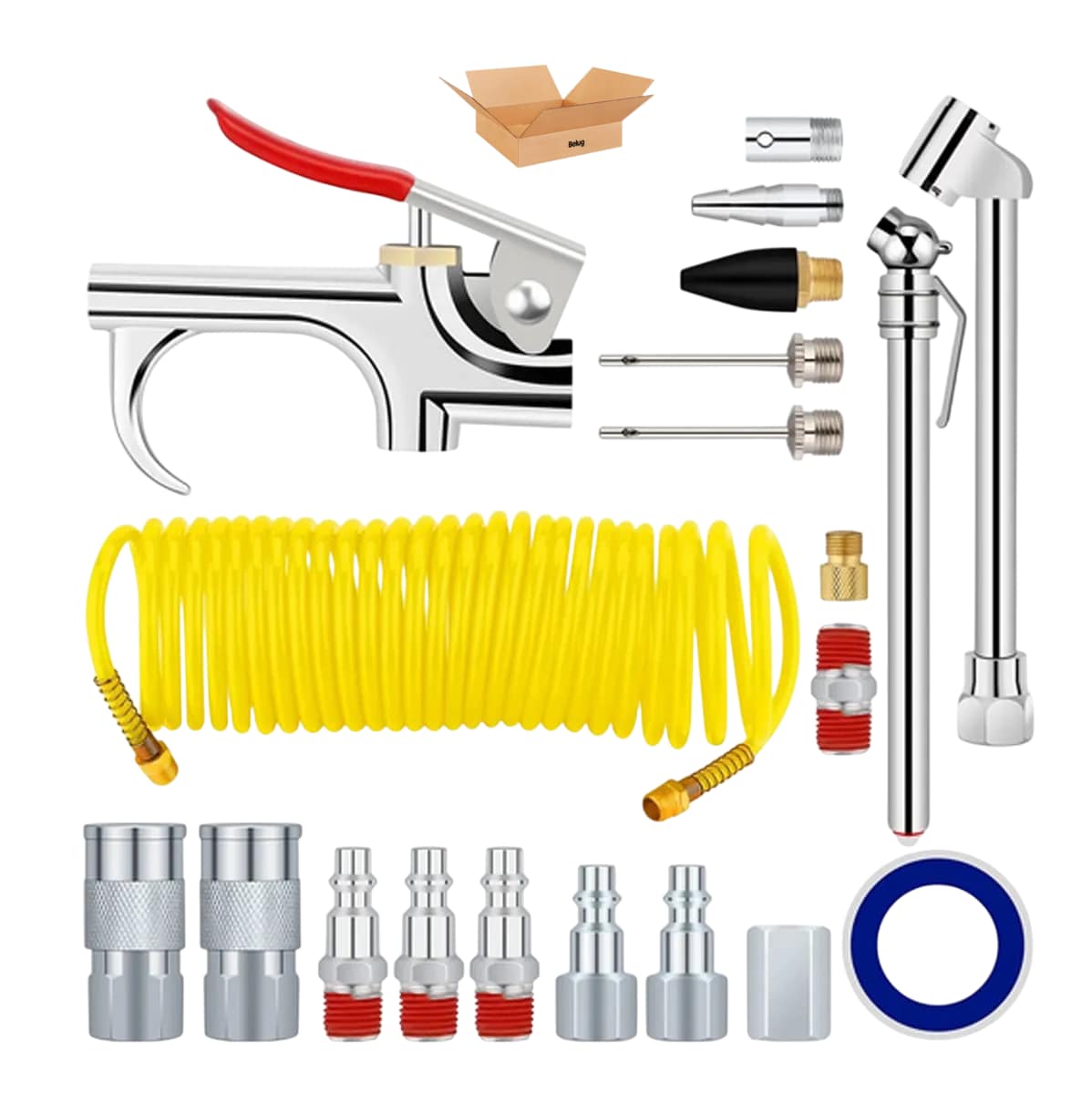 Juego De Accesorios Belug Neumáticos 20 Pzs Plata Amarillo $649