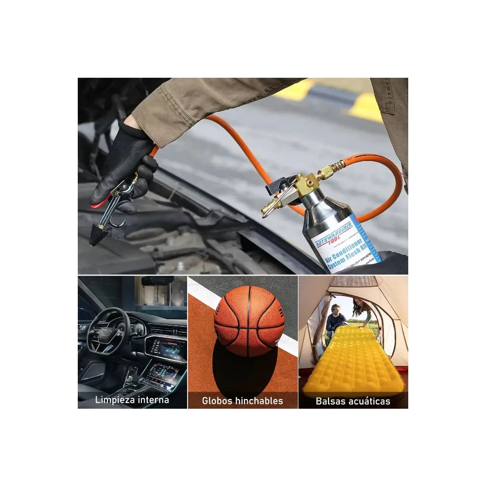 Foto 5 | Kit Accesorios  Belug Aire Para Compresor Con Manguera 20 Piezas Plata Dorado
