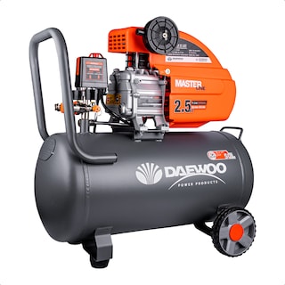 Foto 2 | Compresor De Aire Lubricado Horizontal 50l 2.5hp 110v 115psi (+kit) Daewoo