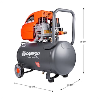 Foto 4 | Compresor De Aire Lubricado Horizontal 50l 2.5hp 110v 115psi (+kit) Daewoo